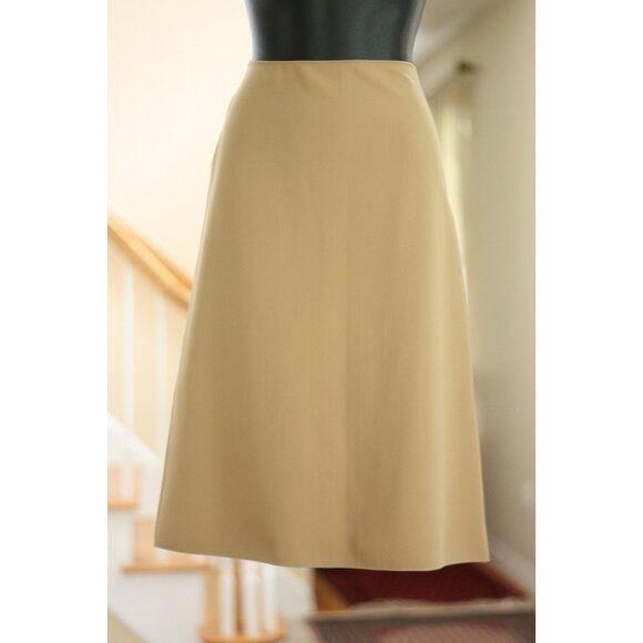 PRADA Solid Tan Skirt - Picture 1 of 7